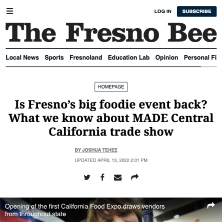 The Fresno Bee - Is Fresno's big foodie event back? What we know about MADE Central California Trade Show